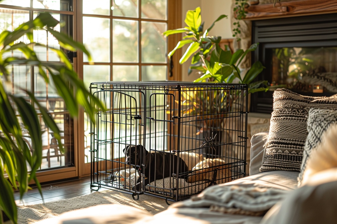 Comment habituer mon chien à sa cage métallique?